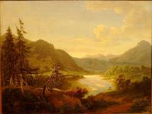 Martin Martin, 1792-1865,
Blick ins Loisachtal,
Öl/Lwd., 48x61 cm